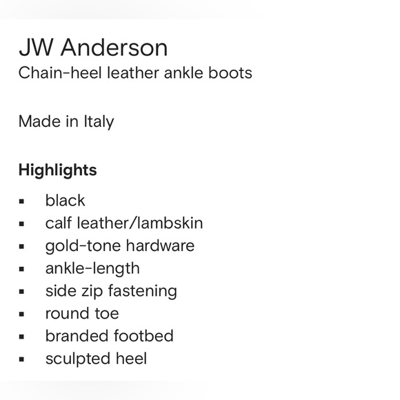 JW Anderson Chain Heel Ankle Boots - Picture 14 of 14